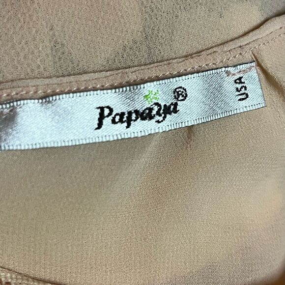 Papaya Sheer Blouse Blush M - Picture 4 of 5